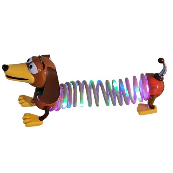 Disney Pixar Toy Story Slinky Dog Light Up Stretch Pup Light Show FlashingAction - Picture 2 of 9